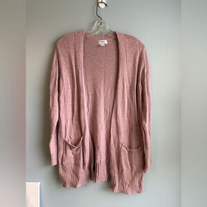 Old Navy Mauve Pink Open-Front Knit Cardigan